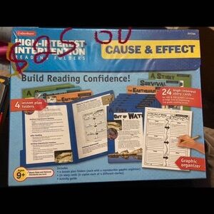 Lakeshore cause and effect as well as 3 more $25.00 each or $115.00  for all